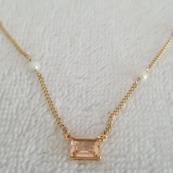 New Ralph Lauren Crystal Pendant Necklace - Picture 4 of 6